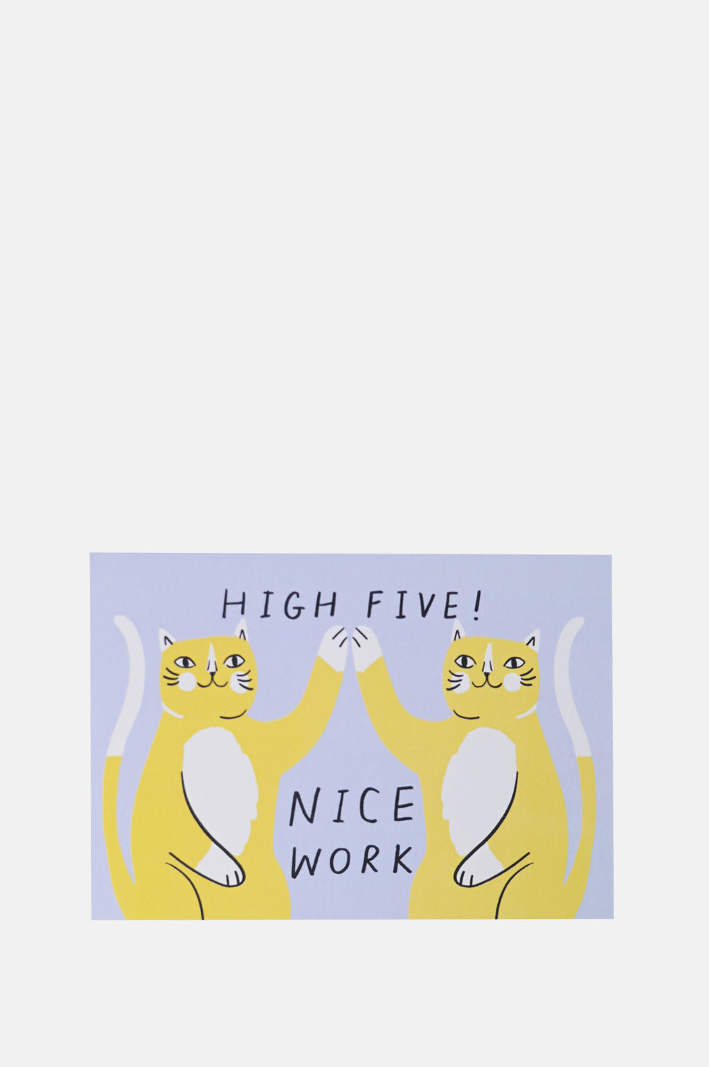 Kitty Kenda High Five Teamwork Greeting Card.