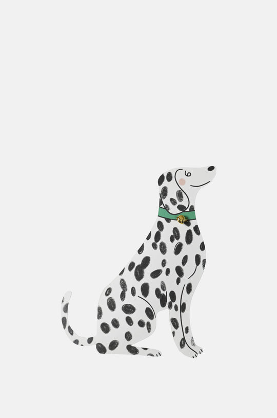 Sitting Dalmatian Shaped Greeting Card