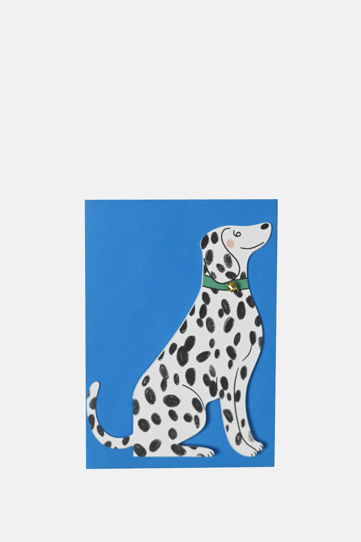 Sitting Dalmatian Shaped Greeting Card