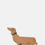Kitty Kenda Standing Dachshund Sausage Dog Shaped Greeting Card.