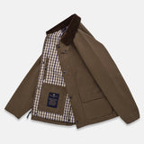 Highland Dry-Wax Cotton & Nylon Coat Oak Brown