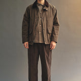 Highland Dry-Wax Cotton & Nylon Coat Oak Brown