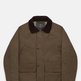 Knickerbocker Highland Dry-Wax Cotton & Nylon Coat Oak Brown.