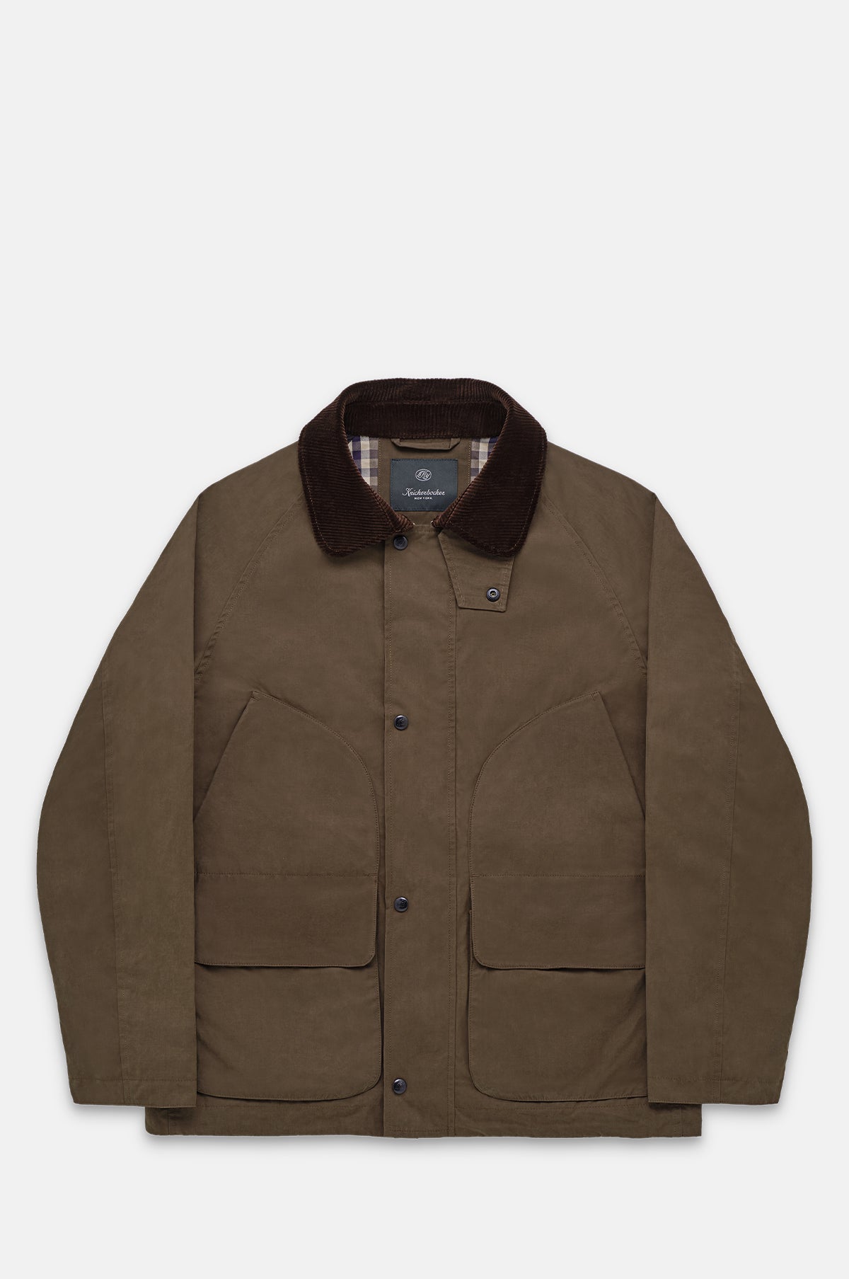 Knickerbocker Highland Dry-Wax Cotton & Nylon Coat Oak Brown.