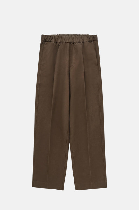 Park Twill Cotton & Linen Pant Mocha