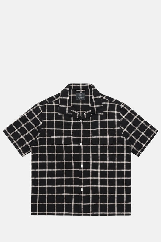 Penny Loom Cotton Shirt S/S Black