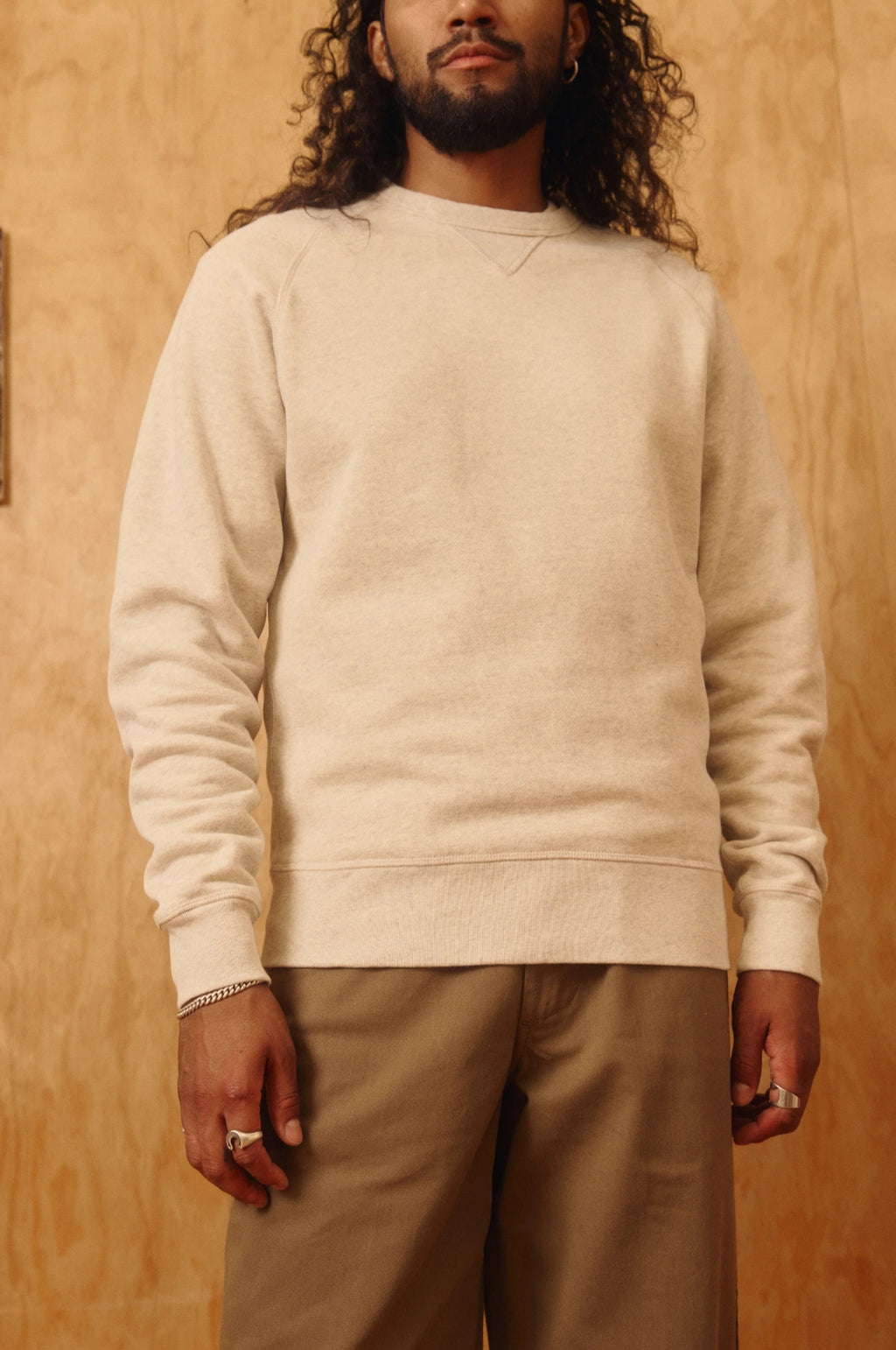 Stadium Loft Knit Crew Oat Grey