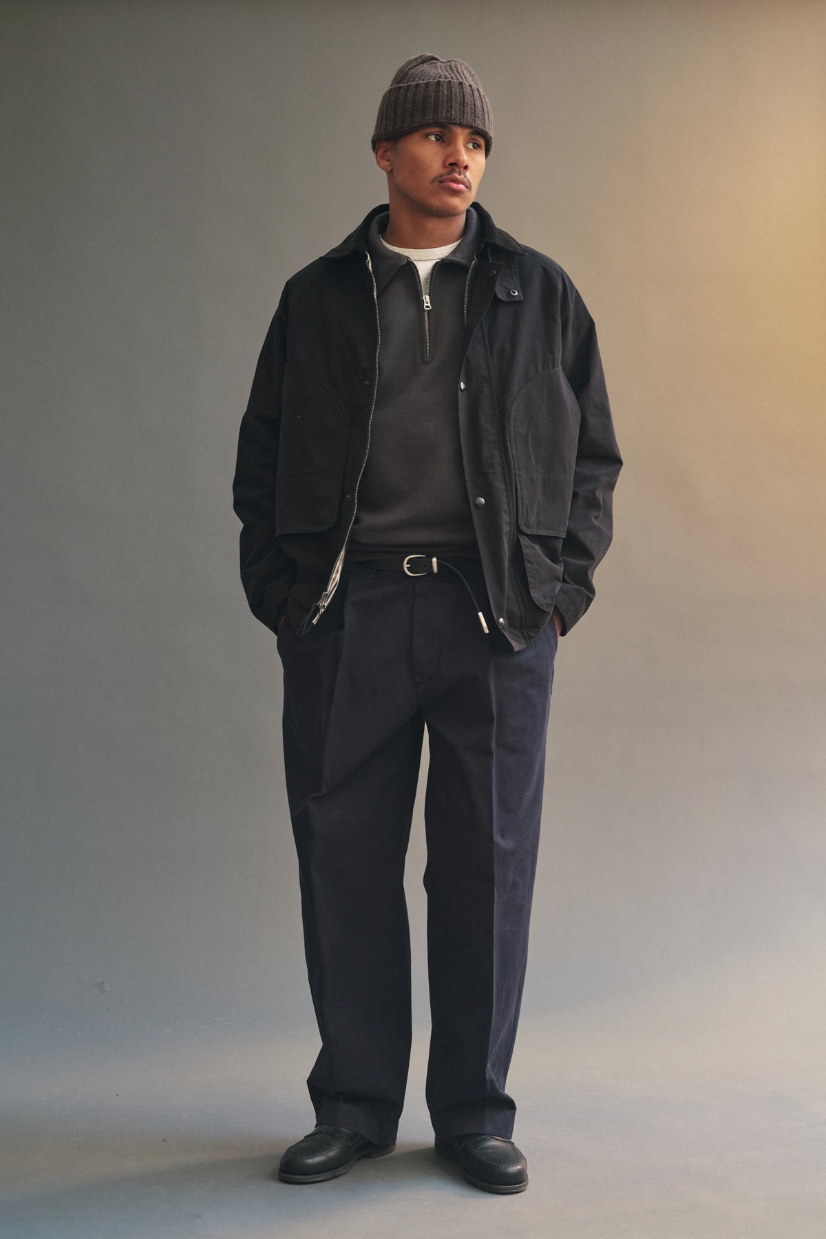 Stadium Loft Knit Quarter Zip Peat