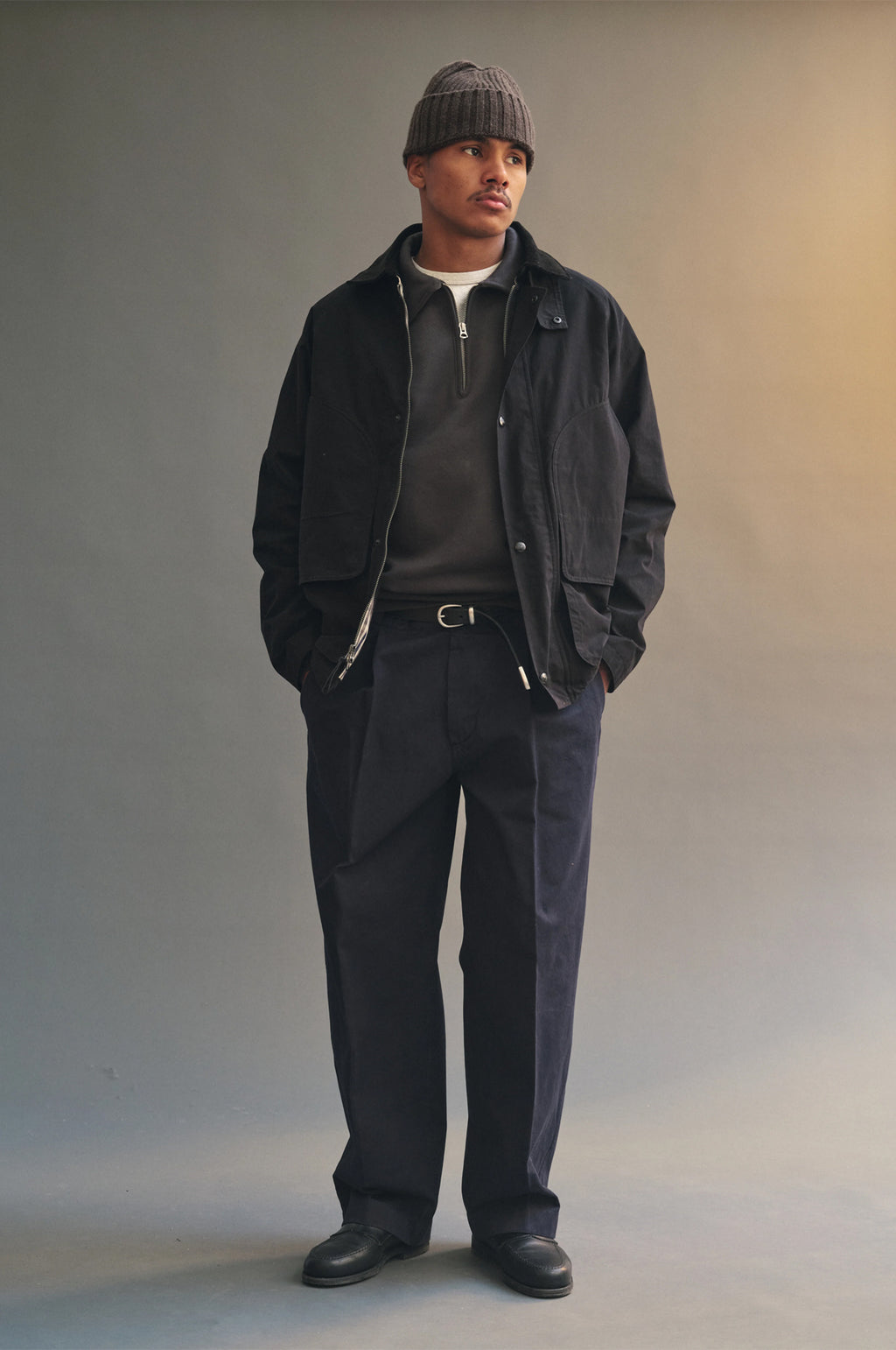 Stadium Loft Knit Quarter Zip Peat