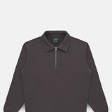 Knickerbocker Stadium Loft Knit Quarter Zip Peat.