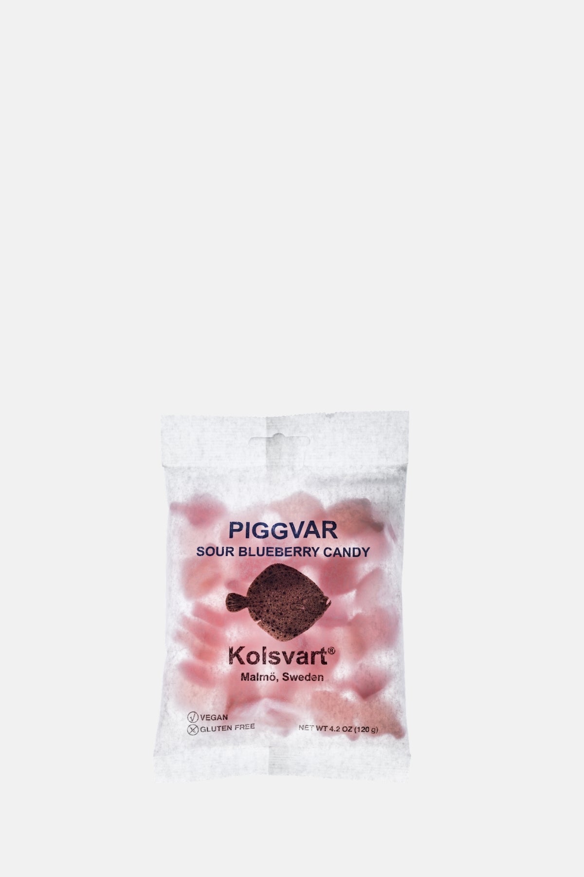 Kolsvart Sour Blueberry Fish 120g.