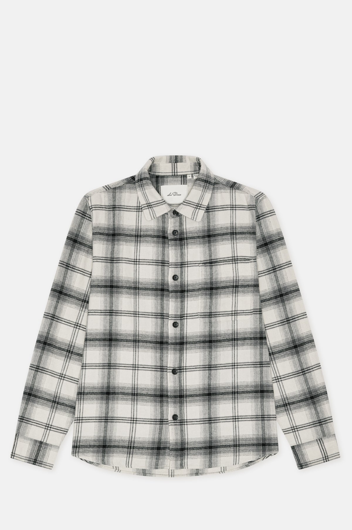 Les Deux Check Overshirt Black.