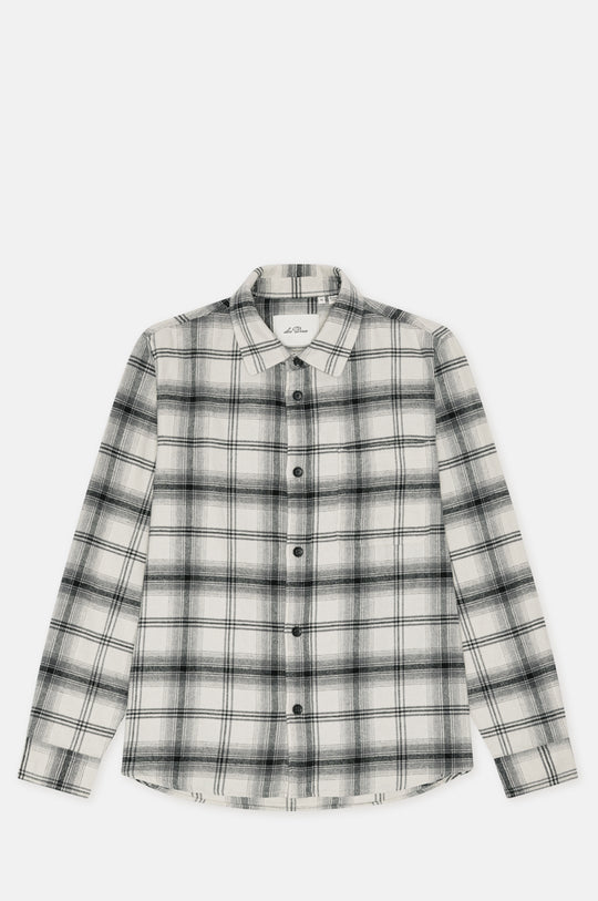 Check Overshirt Black