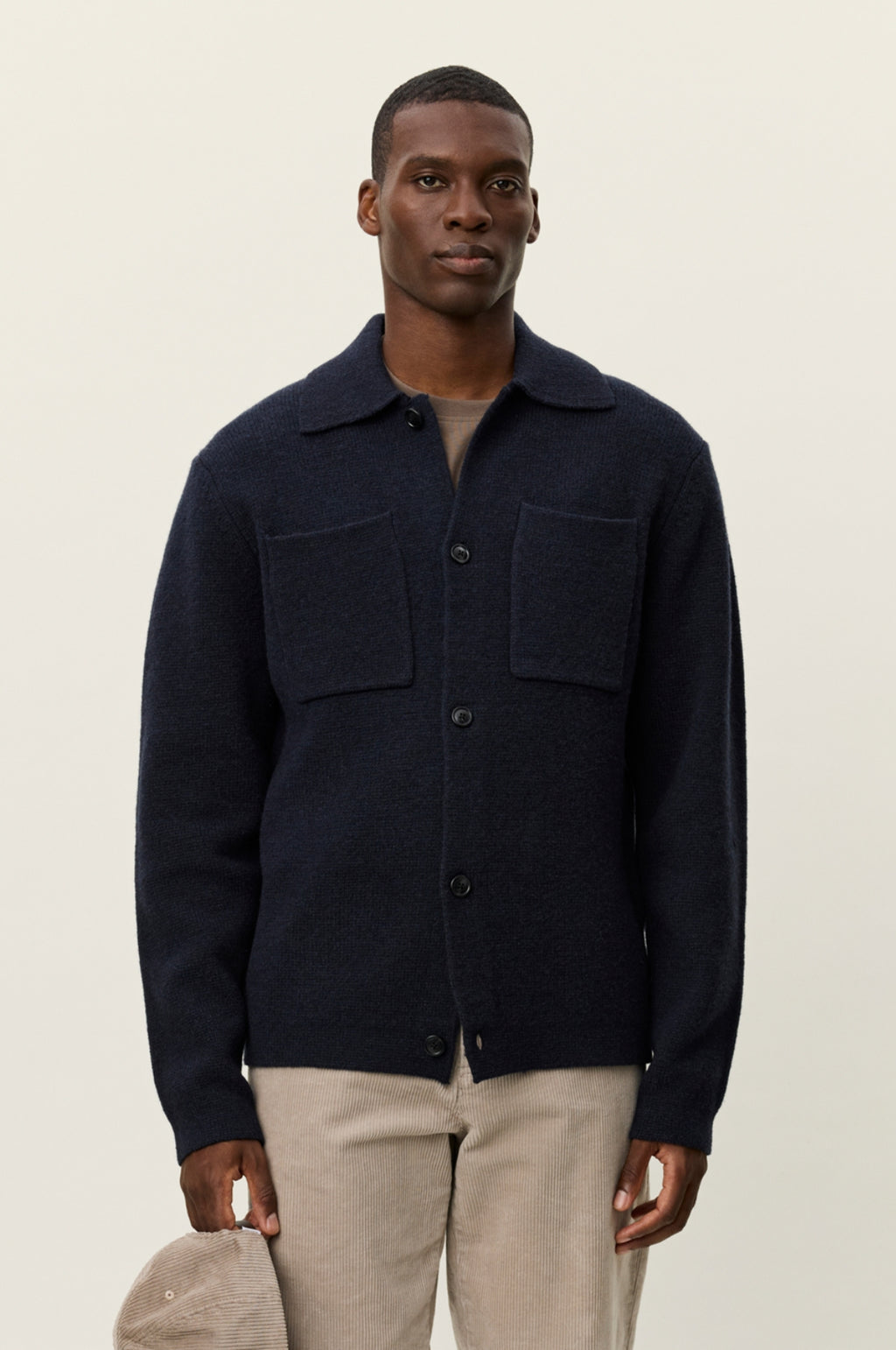 Fischer Milano Knit Overshirt Dark Navy
