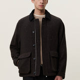 Herringbone Jacket Mole Brown