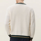 Lace Knitted Cardigan Eggnog White
