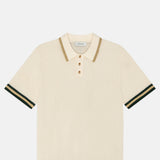 Les Deux Lace Knitted Polo Eggnog White.