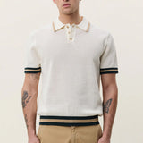 Lace Knitted Polo Eggnog White