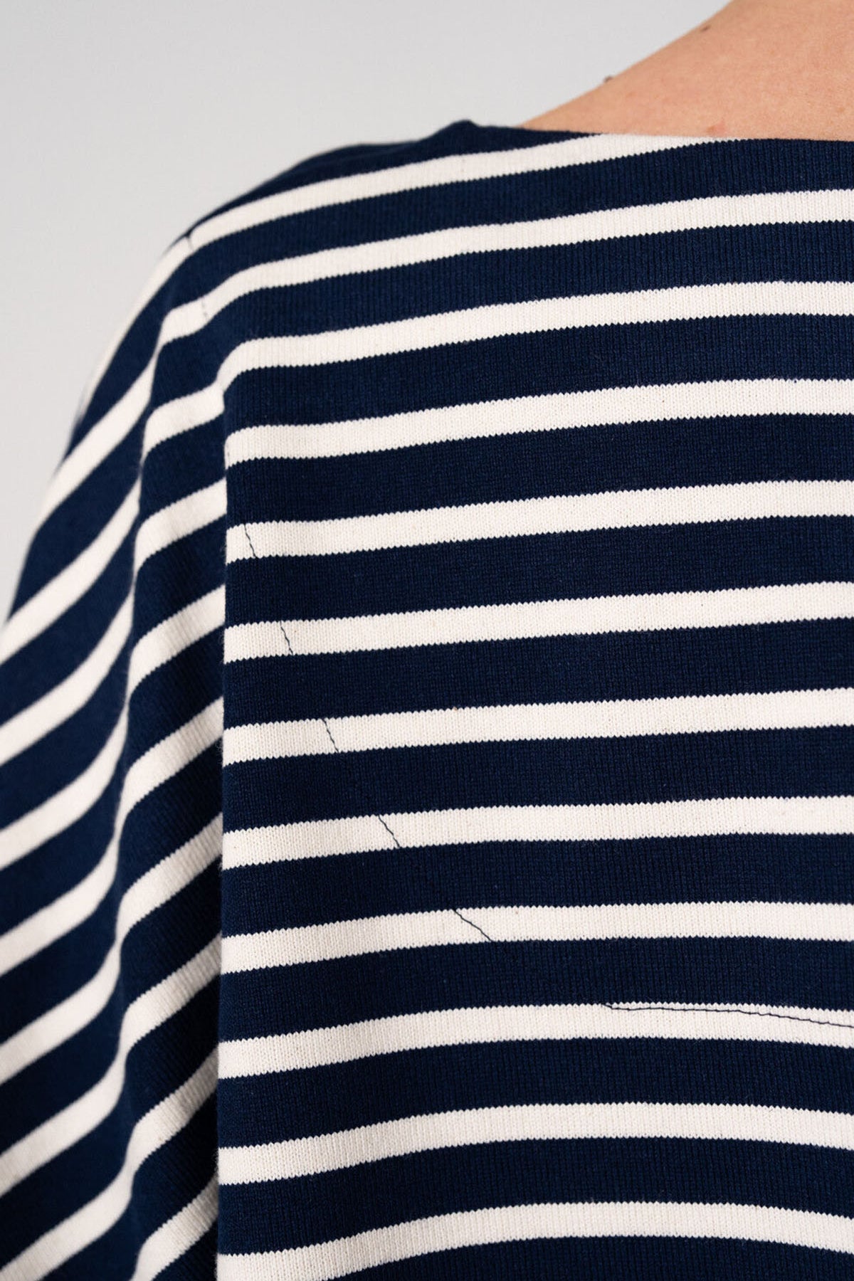 Crop Top Mariniere Navy/Ecru