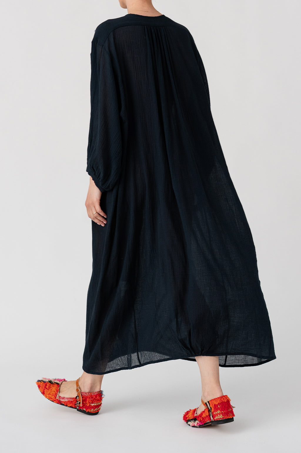 Hazy Nipple Dress Navy