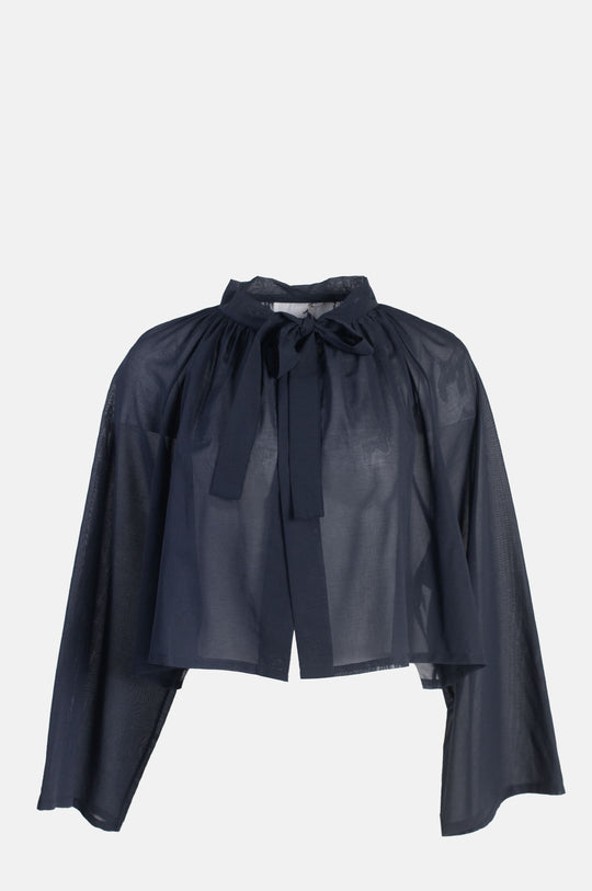 Liquid Blouse Navy