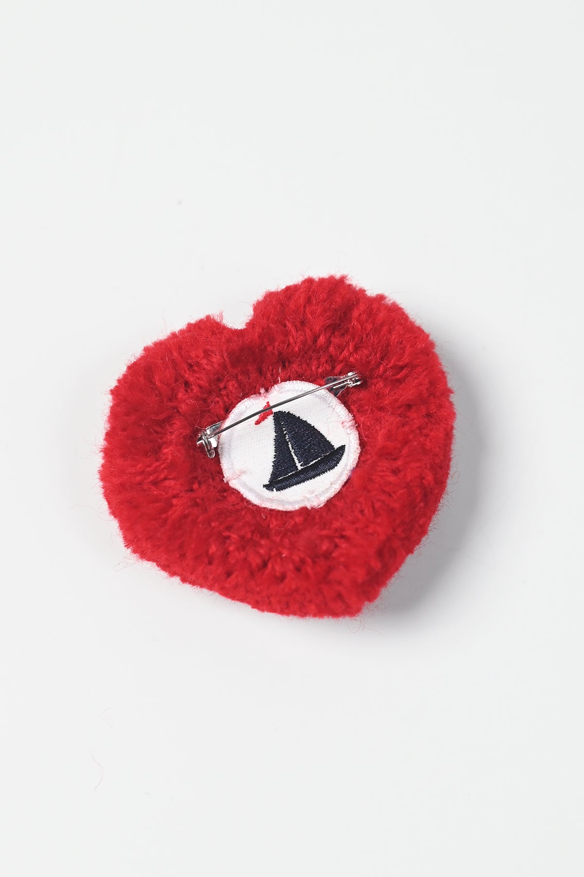 Pompon Heart Red