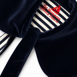Velvet Collar Navy