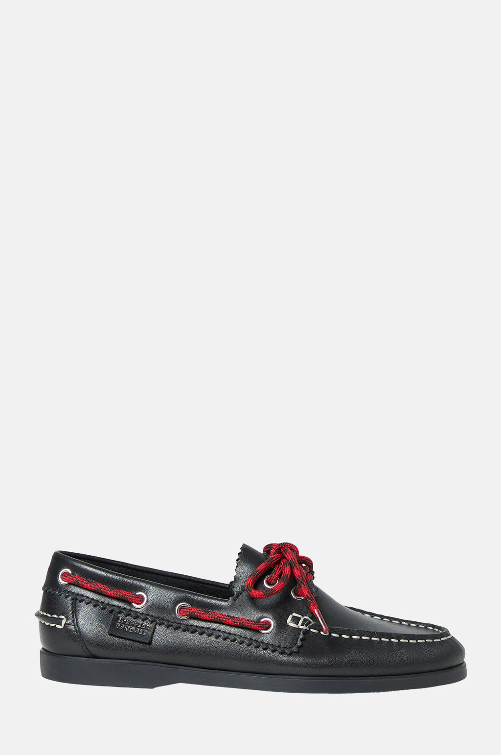 Loeffler Randall Franco Leather Boat Loafer Black.