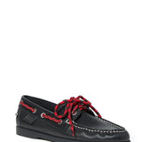Franco Leather Boat Loafer Black