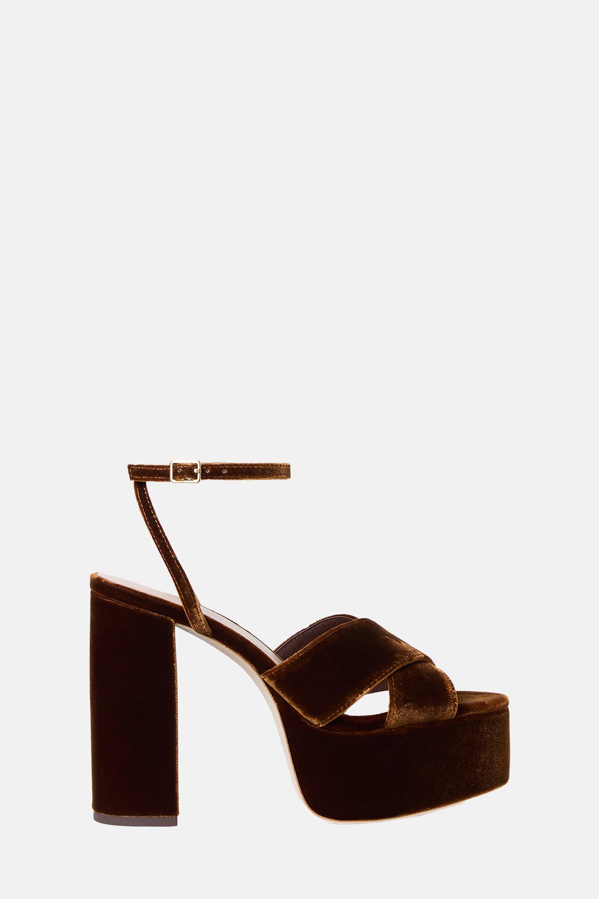 Loeffler Randall Loretta Platform Sandal Dark Brown.
