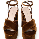 Loretta Platform Sandal Dark Brown