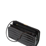 Zella Covered Frame Clutch Ebony