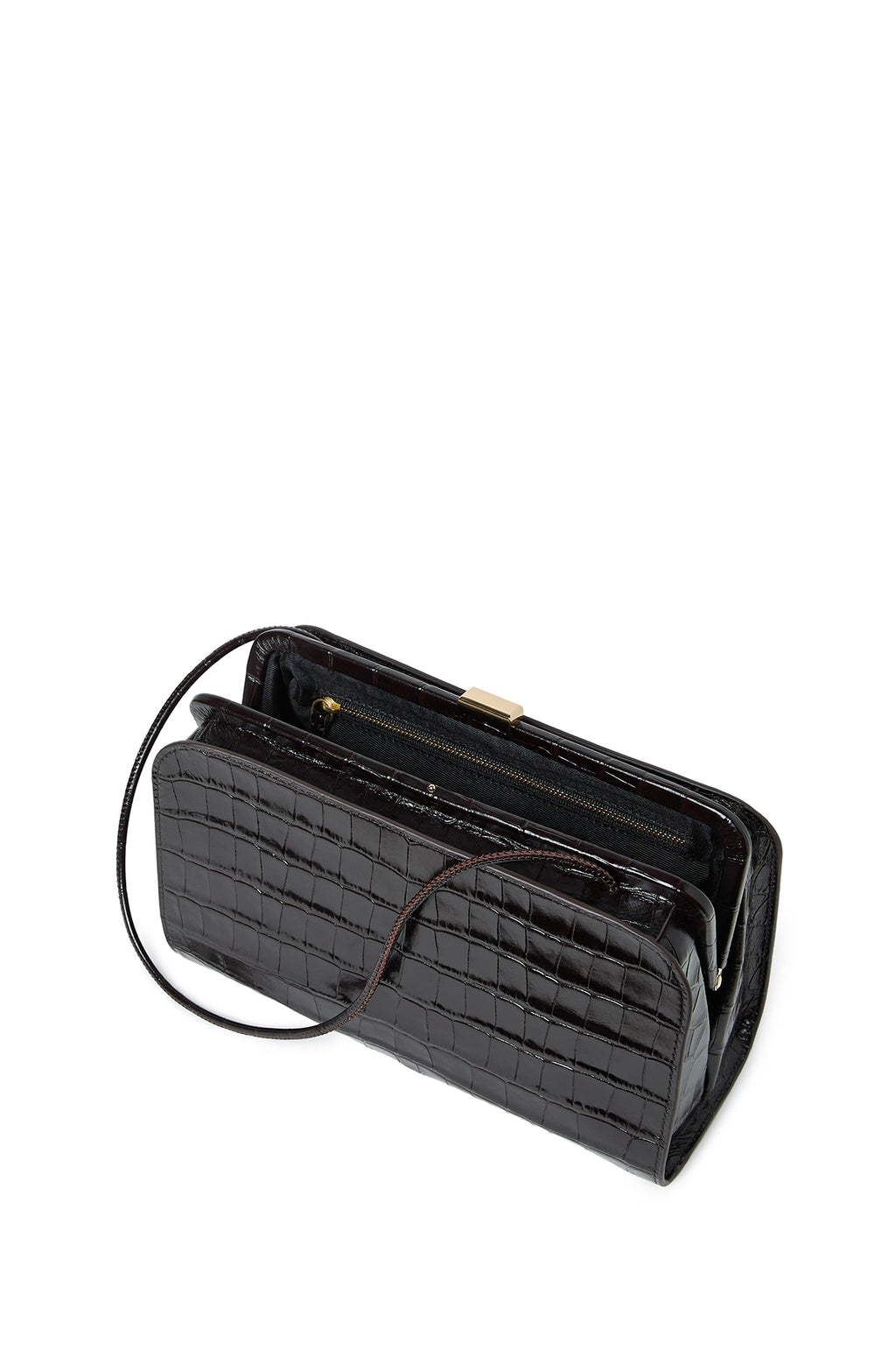 Zella Covered Frame Clutch Ebony
