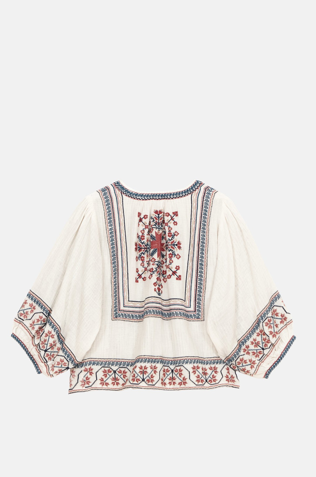 Calista Emb Jacket Ecru/Multi