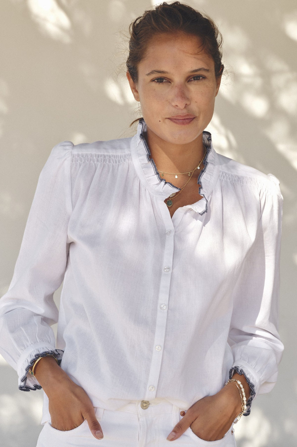 Chrissie L/S Top Ivory