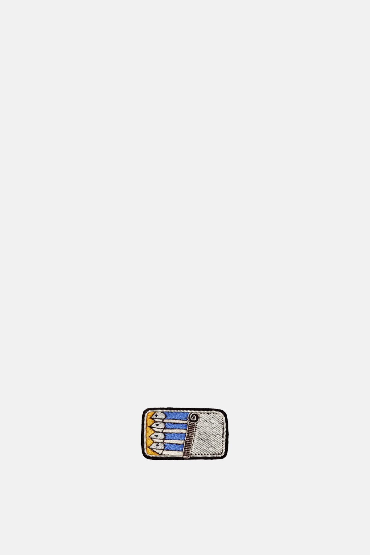Macon&Lesquoy Sardine Tin Brooch.