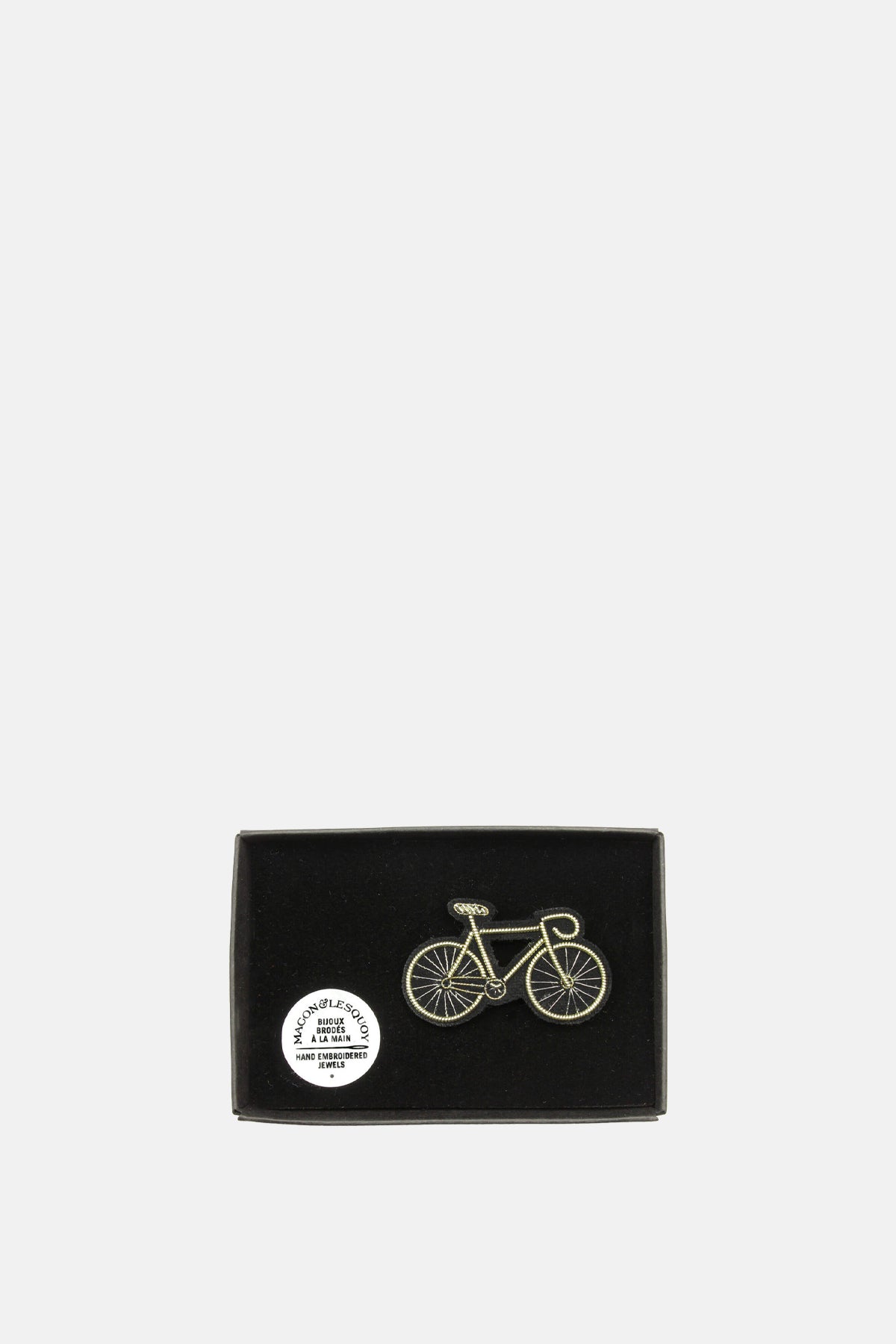Silver Bicycle Brooch