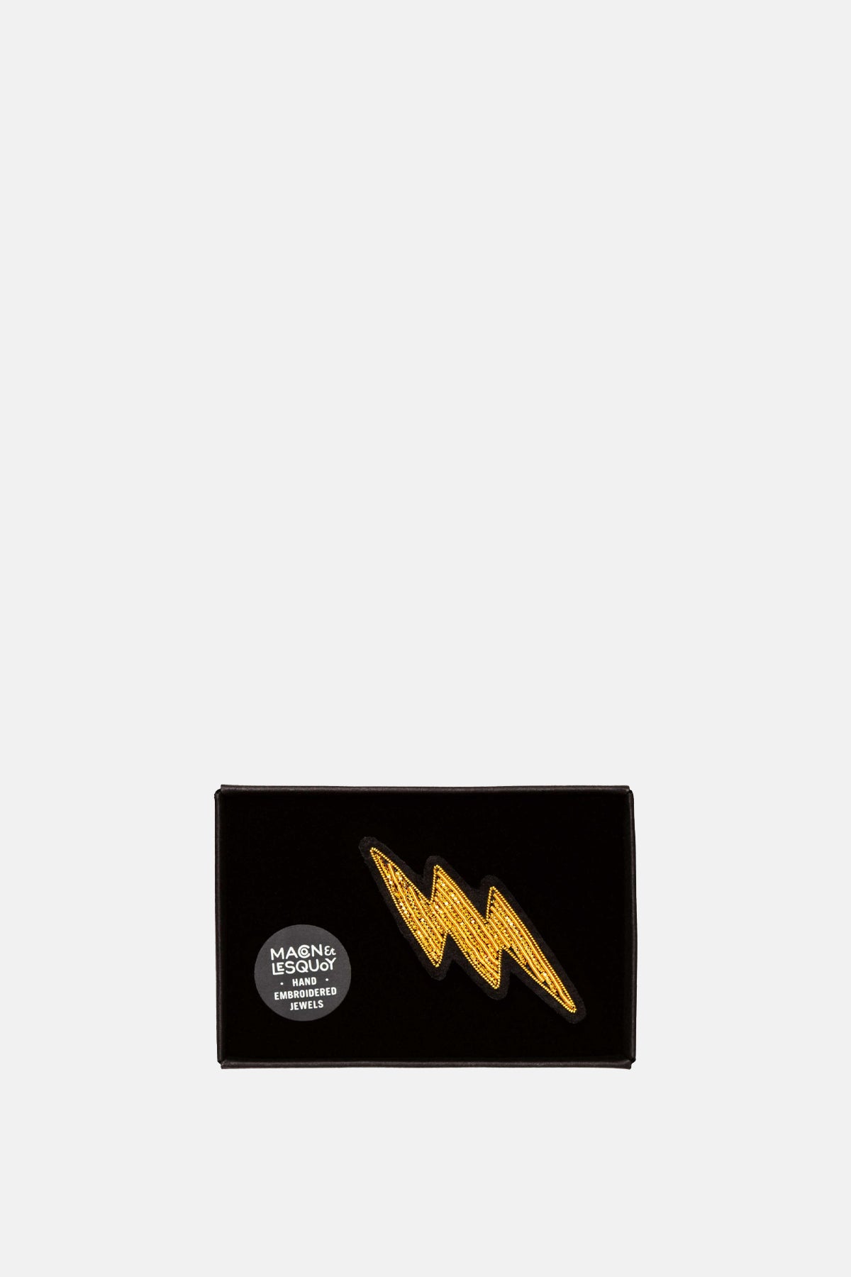 Small Golden Lightning Brooch