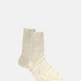 Maria La Rosa One Ribbed Laminated Socks Platino.
