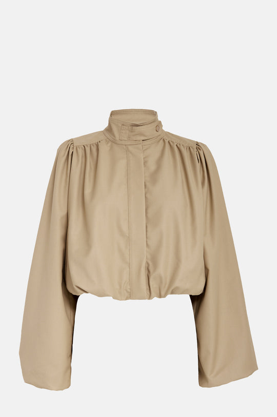 Cindy Short Jacket Sand Gray