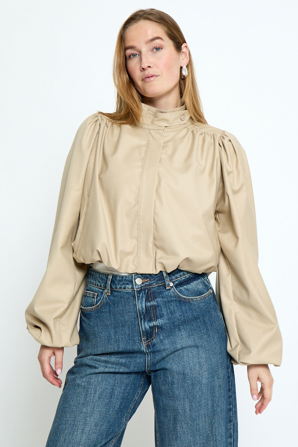 Cindy Short Jacket Sand Gray
