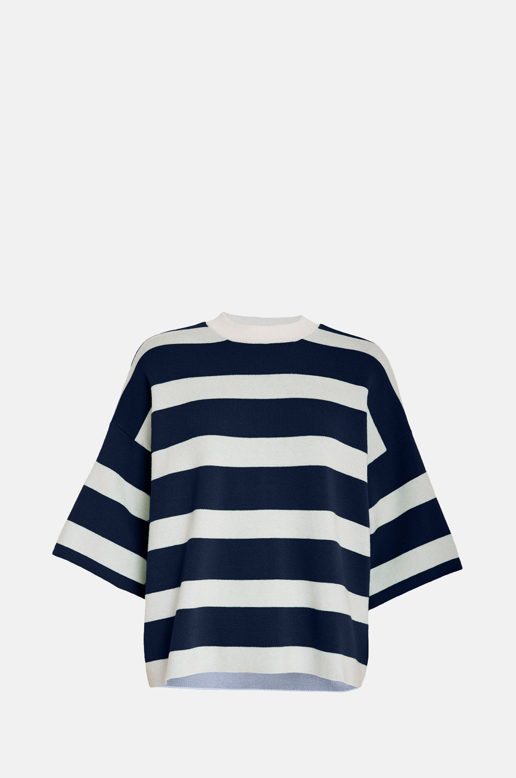 Minus Lupi Knit T Shirt Sky Captain Stripe.
