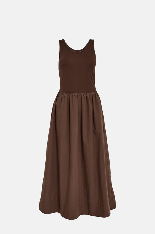 Marie Midi Dress Chestnut
