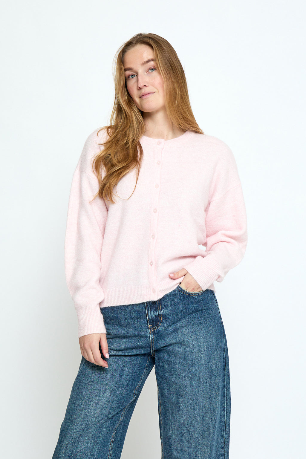 Marina Knit Cardigan Cherry Blossom Melange