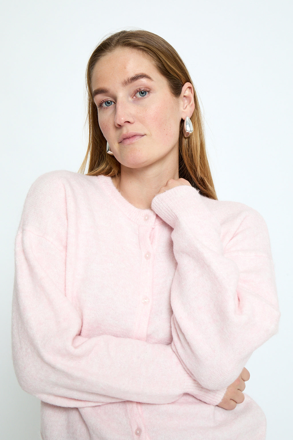 Marina Knit Cardigan Cherry Blossom Melange