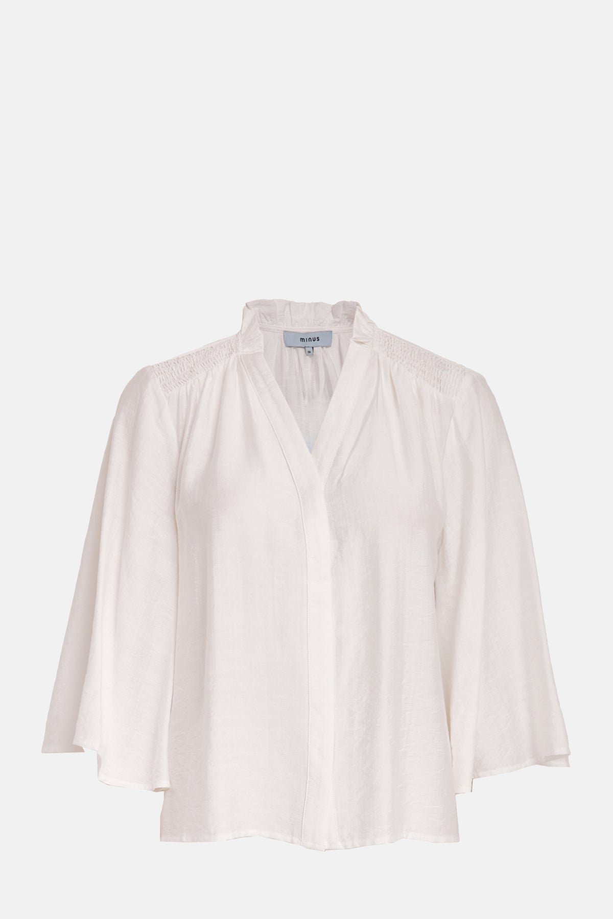 Minus Seria V Neck Shirt Cloud Dancer.