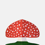 Mortlake Papers Red Mushroom Shaped Greeting Card.