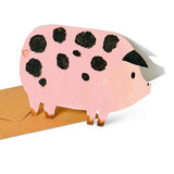 Spotty Pig Greeting Card