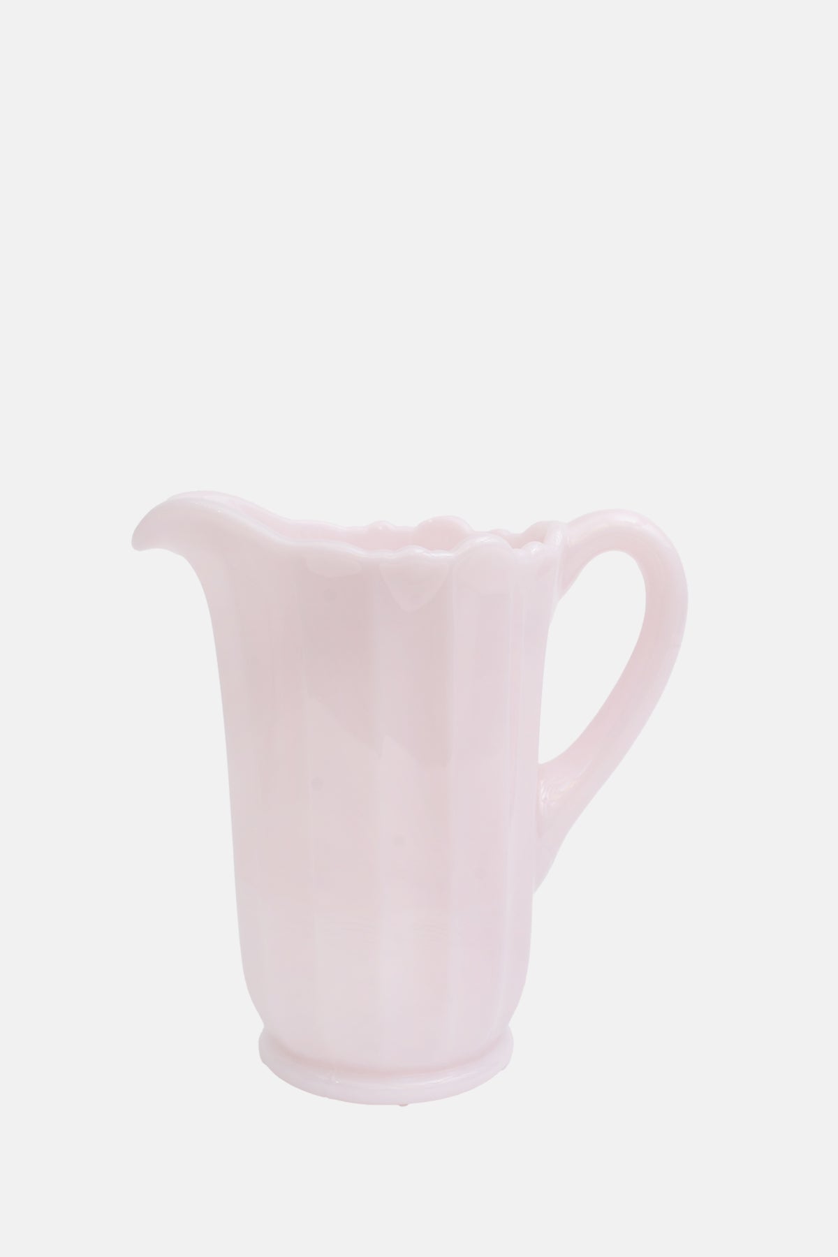 Mosser Glass Crown Tuscan Panel Pitcher.