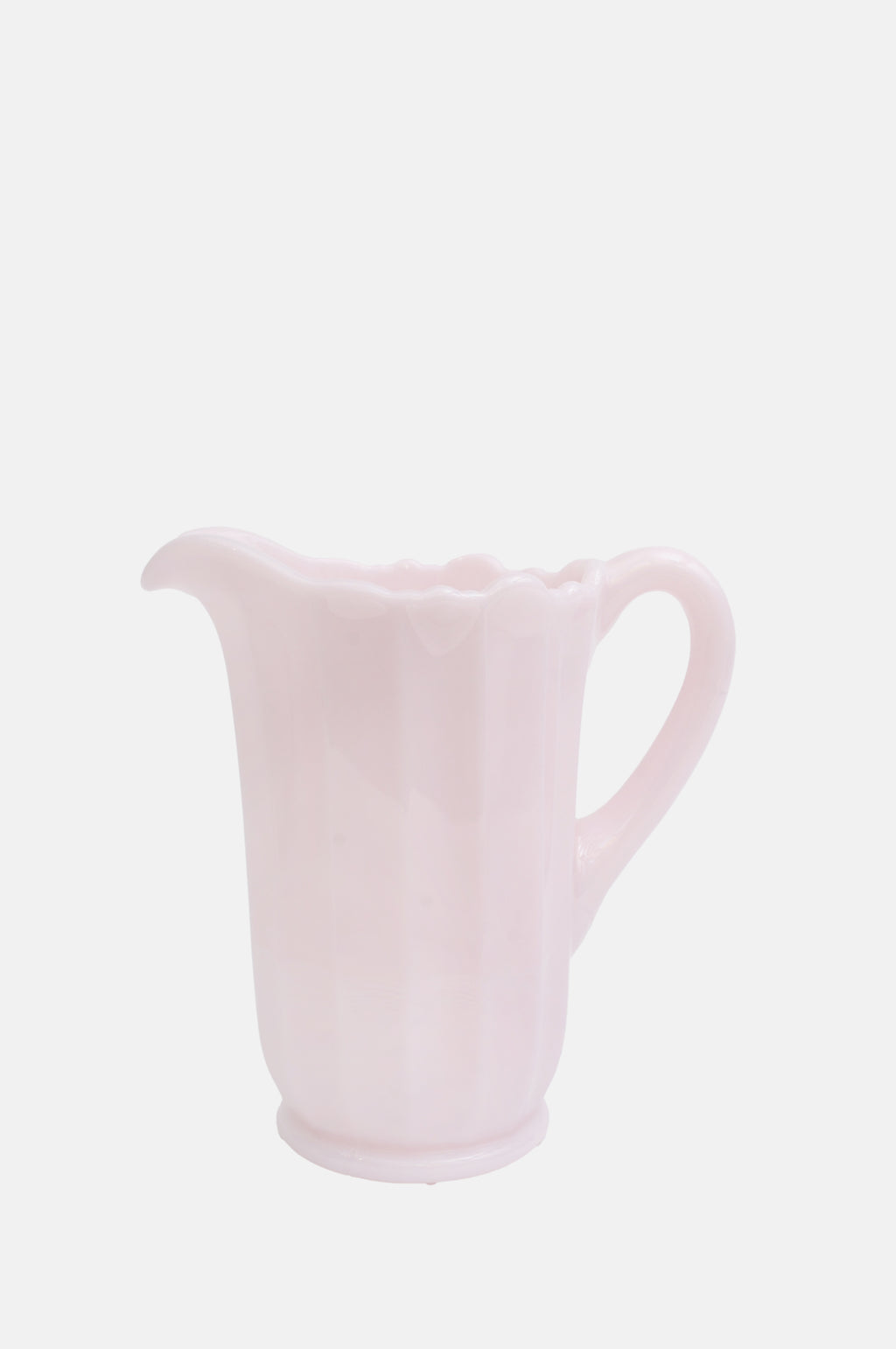 Mosser Glass Crown Tuscan Panel Pitcher.